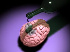 Как спирт действует на мозг